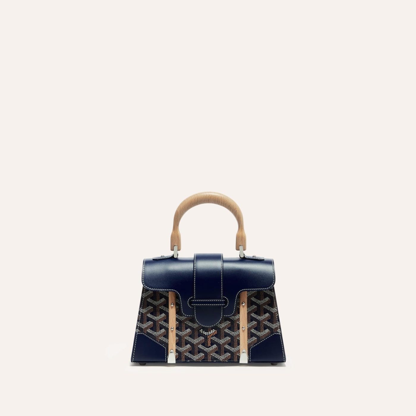 Goyard Saigon Structured Mini Bag Navy Blue - Image 2